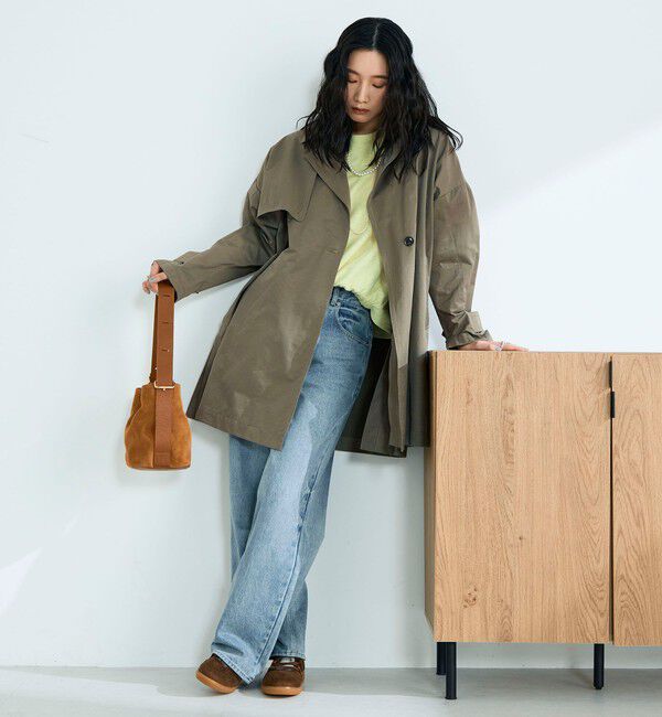 fredy emue「ミドル丈オーバートレンチコート」|トレンチコート|