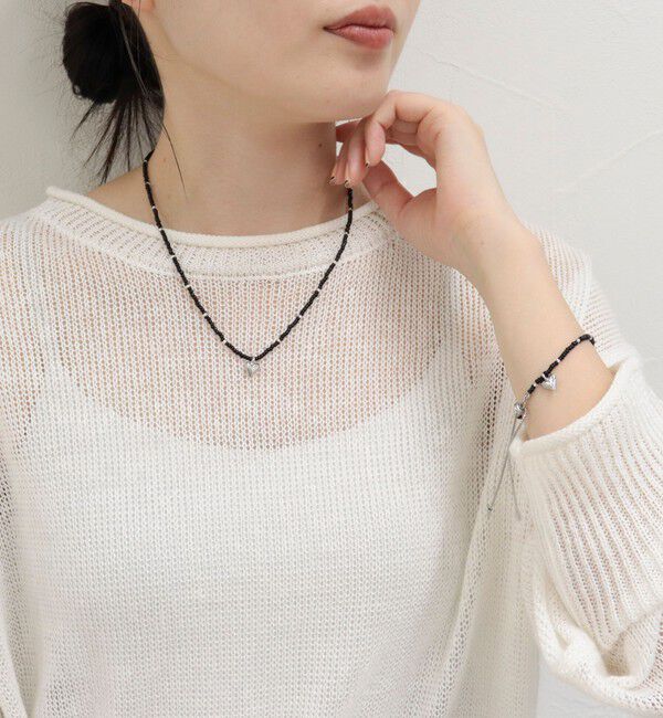 fredy emue「ビーズ&times;ハートトップネックレス」|ネックレス|