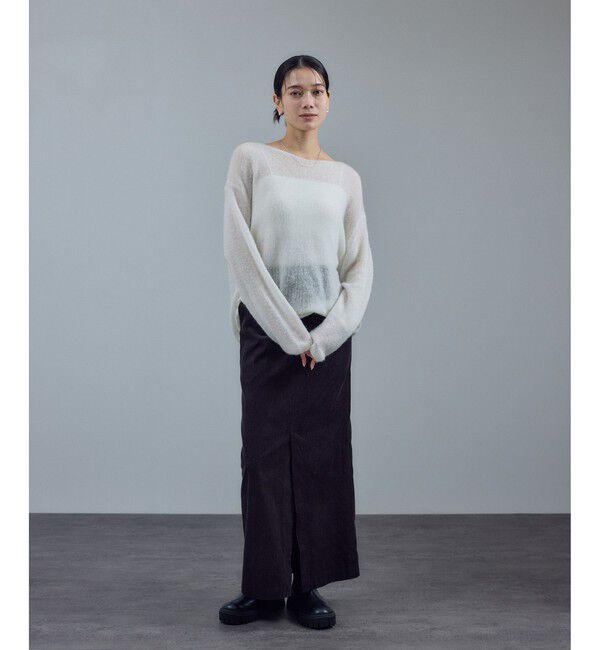 SALON adam et rope'「シアーアルパカウールニットプルオーバー」|ニット・セーター|