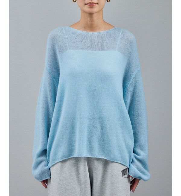 SALON adam et rope'「シアーアルパカウールニットプルオーバー」|ニット・セーター|