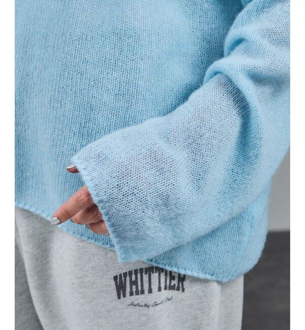 SALON adam et rope'「シアーアルパカウールニットプルオーバー」|ニット・セーター|