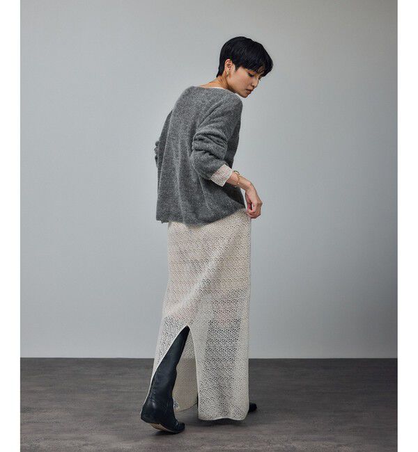 SALON adam et rope'「シアーアルパカウールニットプルオーバー」|ニット・セーター|