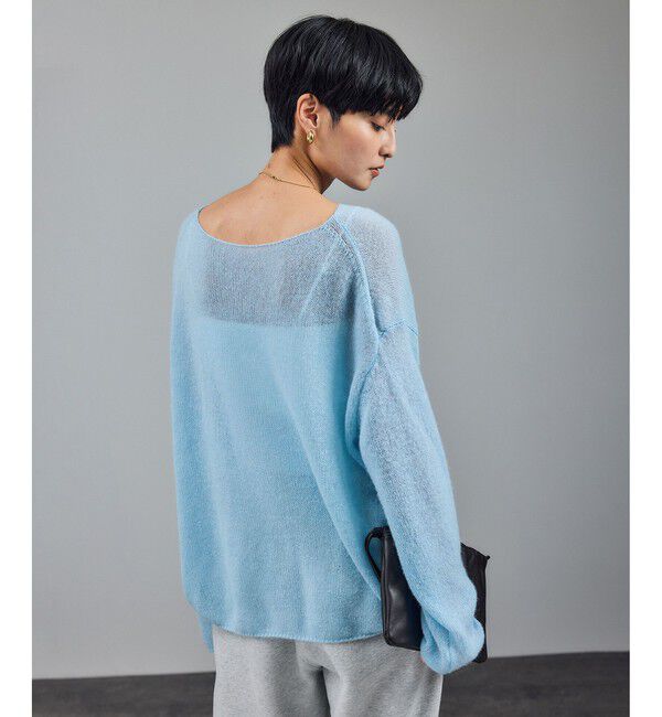 SALON adam et rope'「シアーアルパカウールニットプルオーバー」|ニット・セーター|