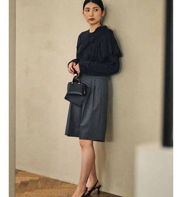 ROPE「カシミヤタッチビスチェ付きカットソー」|Tシャツ・カットソー|