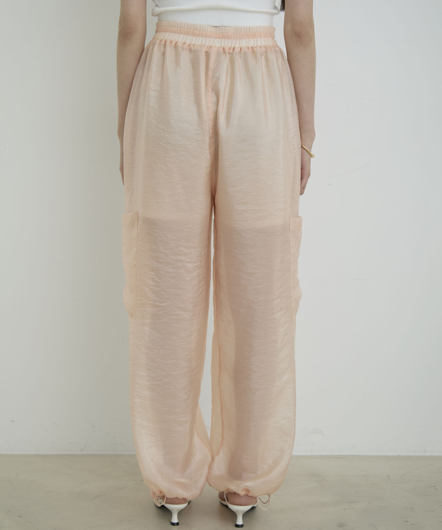 VIS「【洗える】シアーカーゴパンツ」|カーゴ|