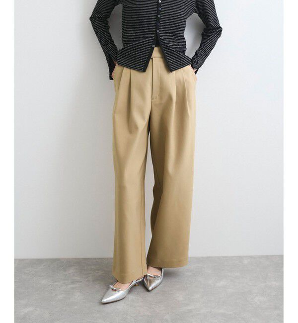 VIS「【洗える/防シワ】チノライクグルカワイドパンツ」|チノ|