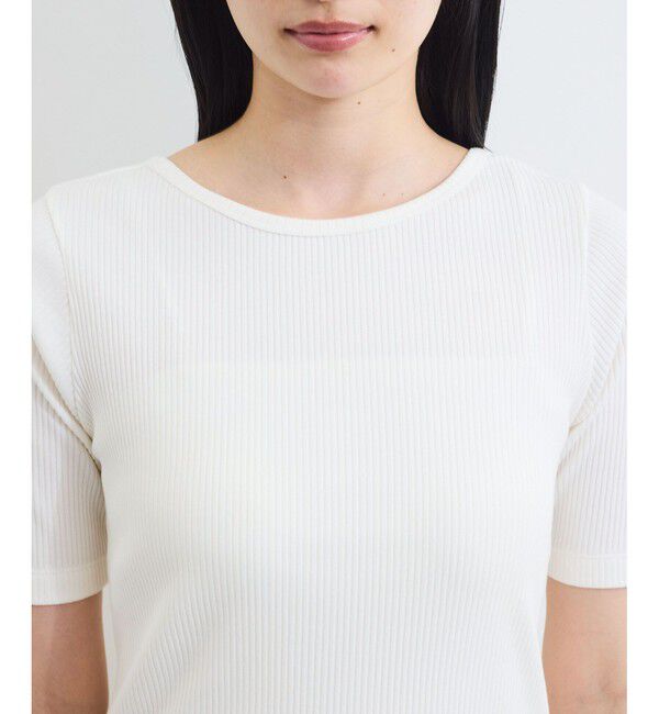 VIS「【前後2WAY】テレコ五分袖プルオーバー」|Tシャツ・カットソー|