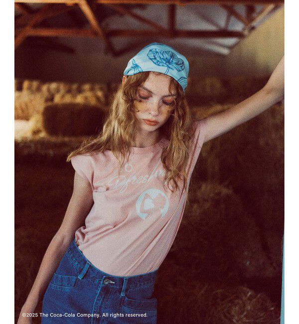 VIS「【Coca-Cola】VIS別注ロゴプリントフレンチTシャツ」|Tシャツ・カットソー|