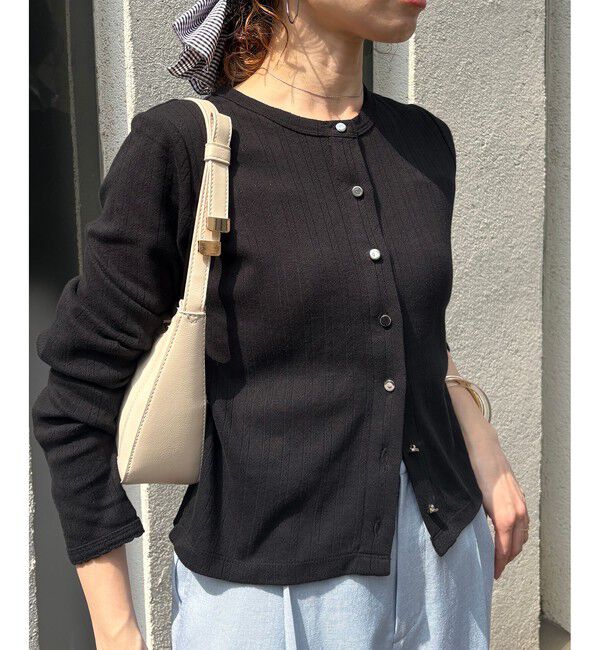 VIS「パターンメッシュカーディガン」|カーディガン|