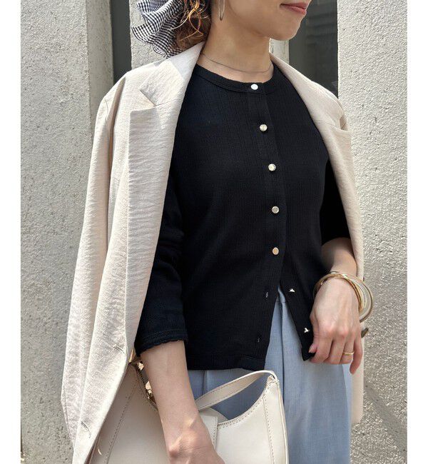 VIS「パターンメッシュカーディガン」|カーディガン|
