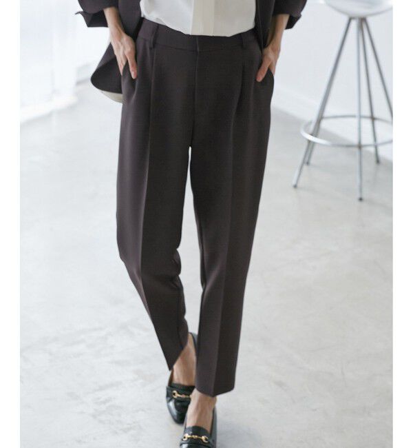 Rope&rsquo;Picnic「【WEB限定カラー】360&deg;ウルトラストレッチ テーパードパンツ/花粉ガード・セットアップ対応」|チノ|