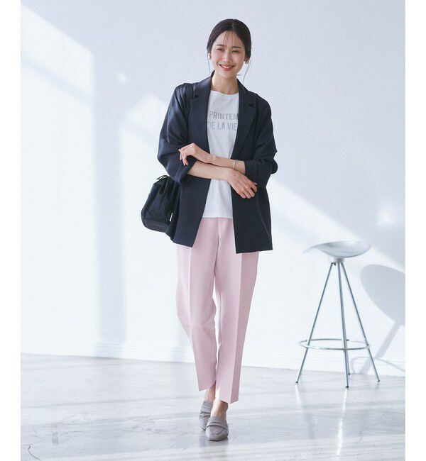 Rope&rsquo;Picnic「【WEB限定カラー】360&deg;ウルトラストレッチ テーパードパンツ/花粉ガード・セットアップ対応」|チノ|