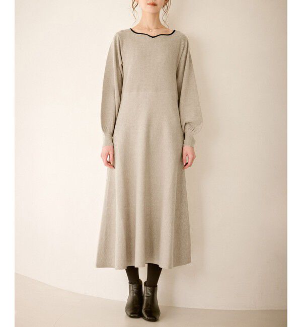 Rope&rsquo;Picnic「ハートネックニットワンピース」|ワンピース|