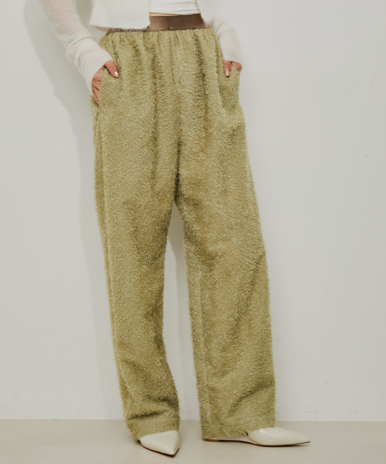 ADAM ET ROPE'「ファジーイージーパンツ」|その他|ベージュ系(28)