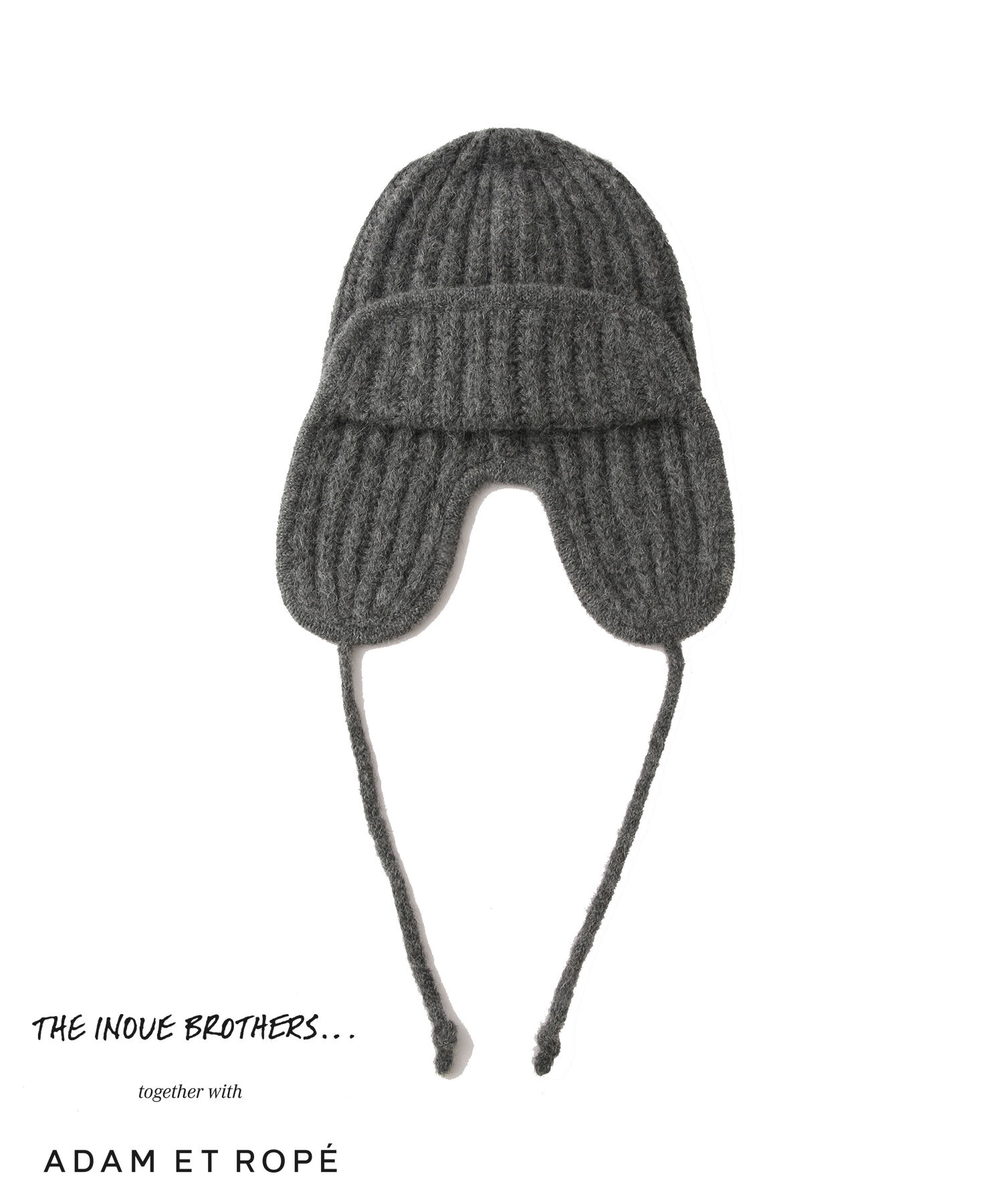 ADAM ET ROPE'「【THE INOUE BROTHERS together with ADAM ET ROPE'】EARMUFF RIB HAT / UNISEX」|ニット帽|