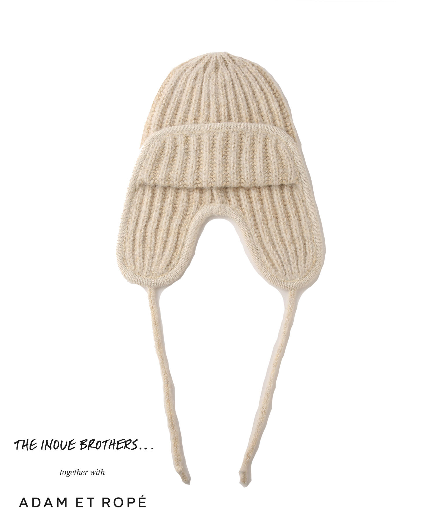 ADAM ET ROPE'「【THE INOUE BROTHERS together with ADAM ET ROPE'】EARMUFF RIB HAT / UNISEX」|ニット帽|