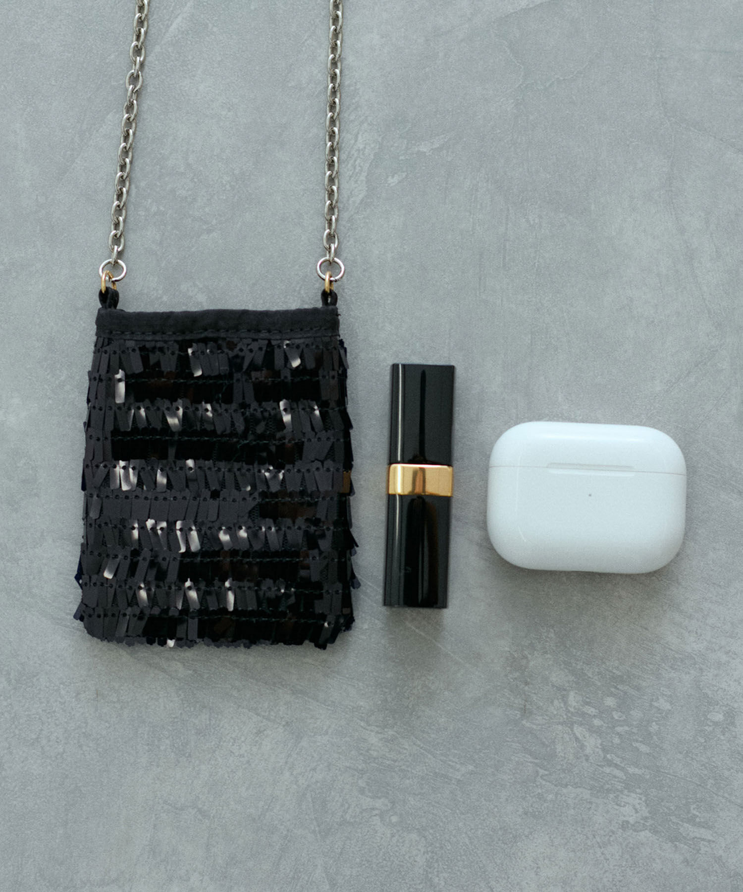 ADAM ET ROPE'「スパンコールアクセサリーポシェット」|ショルダー・メッセンジャー|