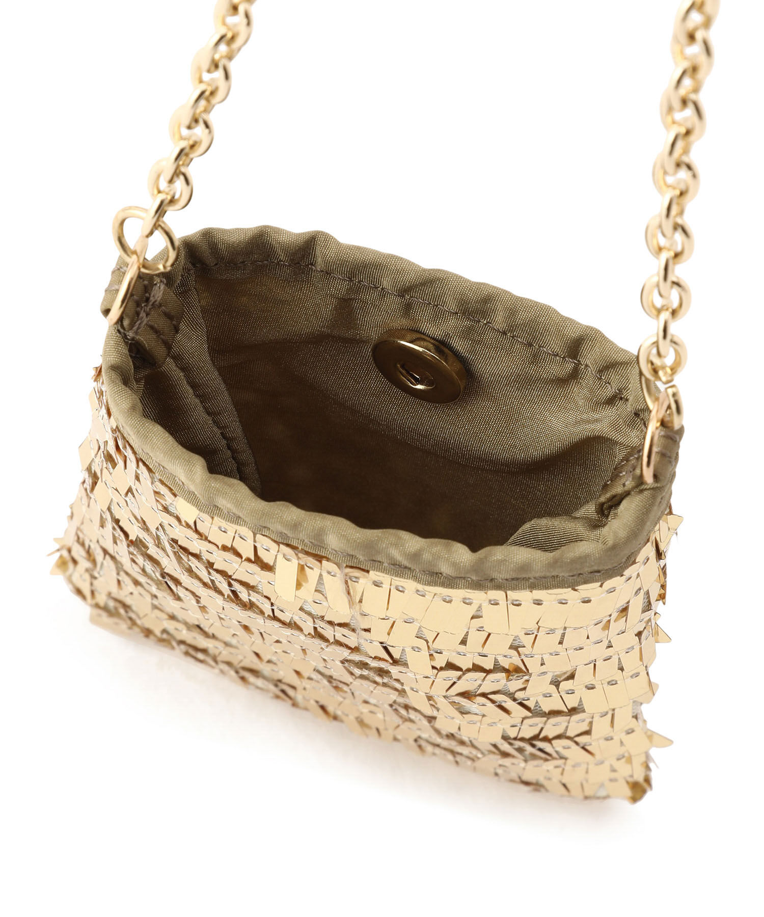 ADAM ET ROPE'「スパンコールアクセサリーポシェット」|ショルダー・メッセンジャー|