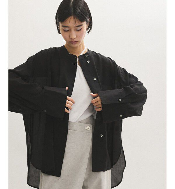 ADAM ET ROPE'「【サステナブル】バックオープンシャツ」|シャツ・ブラウス|