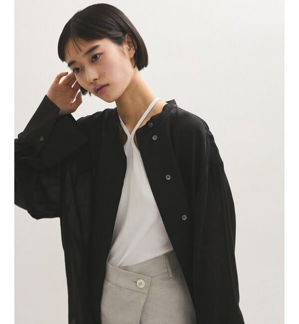 ADAM ET ROPE'「【サステナブル】バックオープンシャツ」|シャツ・ブラウス|