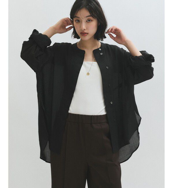 ADAM ET ROPE'「【サステナブル】バックオープンシャツ」|シャツ・ブラウス|