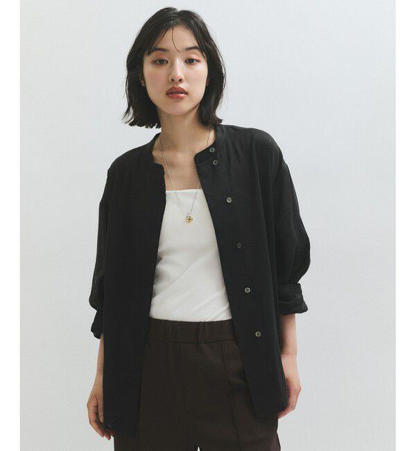 ADAM ET ROPE'「【サステナブル】バックオープンシャツ」|シャツ・ブラウス|