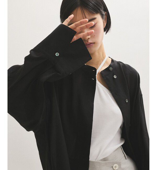 ADAM ET ROPE'「【サステナブル】バックオープンシャツ」|シャツ・ブラウス|