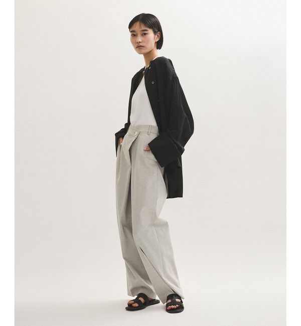 ADAM ET ROPE'「【サステナブル】バックオープンシャツ」|シャツ・ブラウス|