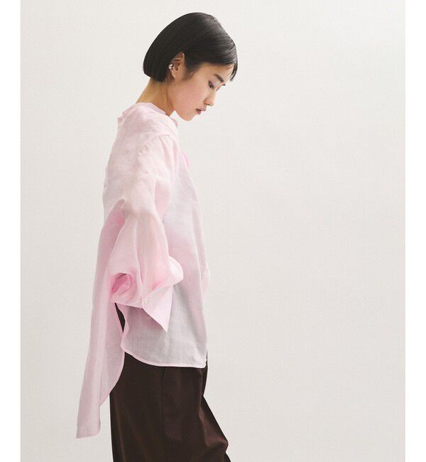 ADAM ET ROPE'「【サステナブル】バックオープンシャツ」|シャツ・ブラウス|