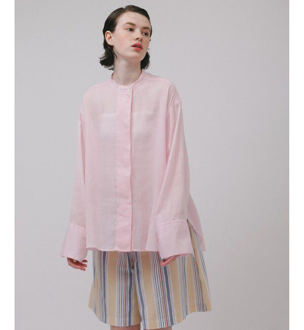 ADAM ET ROPE'「【サステナブル】バックオープンシャツ」|シャツ・ブラウス|