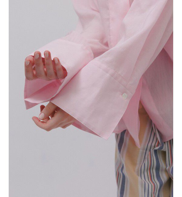 ADAM ET ROPE'「【サステナブル】バックオープンシャツ」|シャツ・ブラウス|