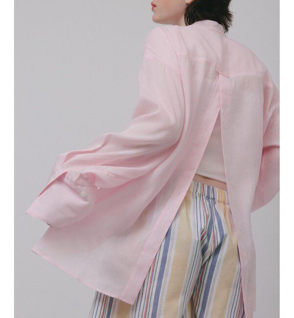 ADAM ET ROPE'「【サステナブル】バックオープンシャツ」|シャツ・ブラウス|