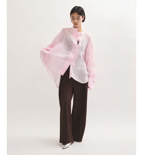 ADAM ET ROPE'「【サステナブル】バックオープンシャツ」|シャツ・ブラウス|