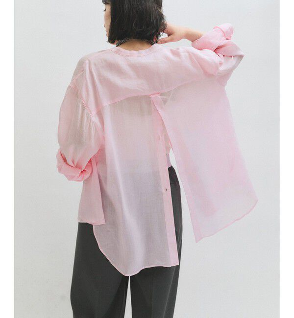 ADAM ET ROPE'「【サステナブル】バックオープンシャツ」|シャツ・ブラウス|