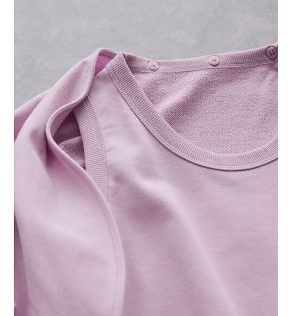 ADAM ET ROPE'「カスタマイズスリーブミニ裏毛トップス」|Tシャツ・カットソー|