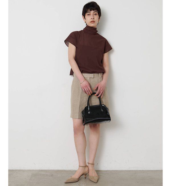  「リネンハーフタックパンツ」|チノ|