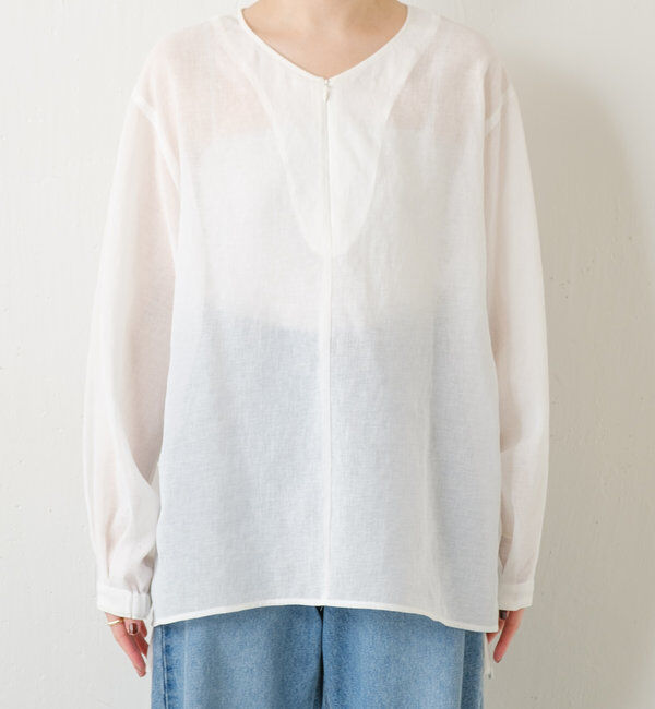  「《人気アイテム再販売！》ジップドロストブラウス」|シャツ・ブラウス|