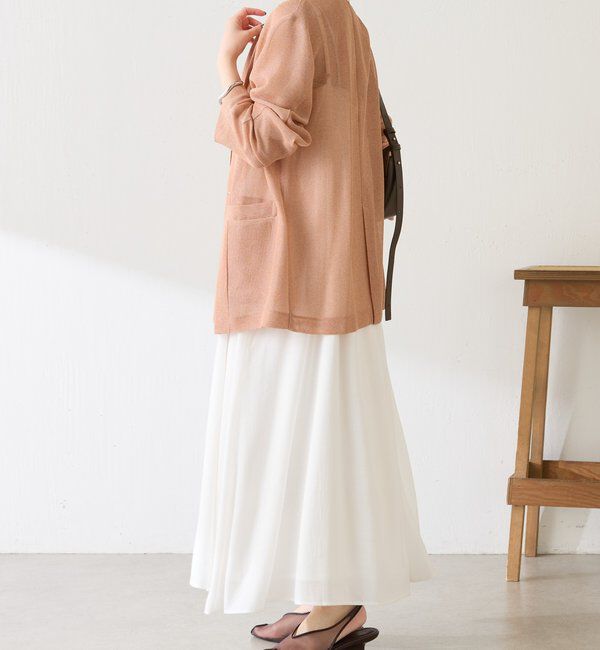  「【夏にも着られる/2サイズ展開】メッシュダブルジャケット」|テーラードジャケット|