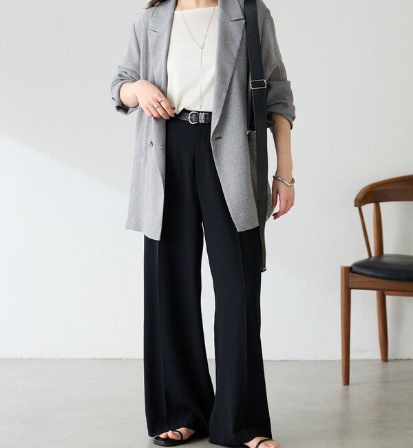  「【夏にも着られる/2サイズ展開】メッシュダブルジャケット」|テーラードジャケット|