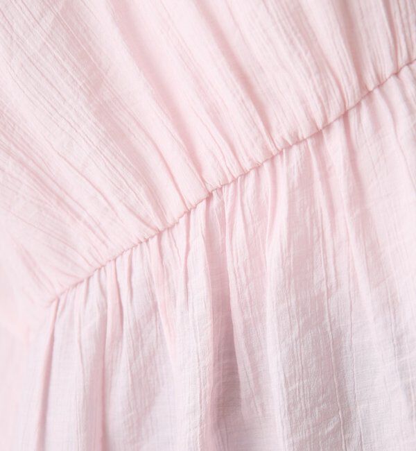  「《1枚で着映える》ギャザー切替シアーシャツカーディガン」|カーディガン|