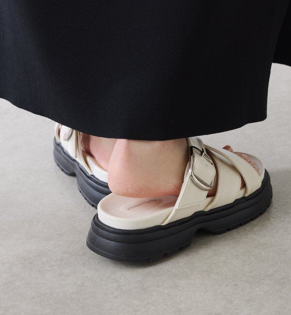  「【PAPILLONNER/パピヨネ】ベルトクロスサンダル」|サンダル|