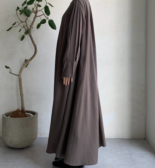  「リヨセルツイルロングシャツワンピース」|ワンピース|