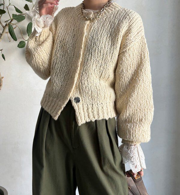  「ローゲージニットカーディガン」|カーディガン|