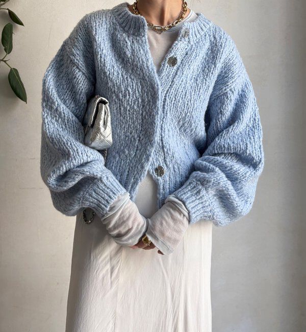  「ローゲージニットカーディガン」|カーディガン|