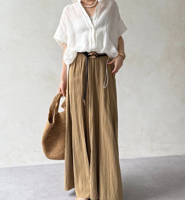  「リネンドロストフレンチシャツ」|シャツ・ブラウス|