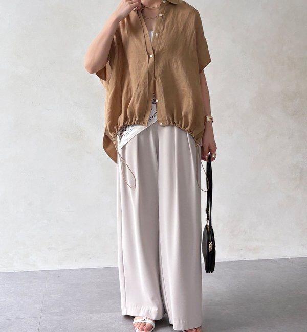  「リネンドロストフレンチシャツ」|シャツ・ブラウス|