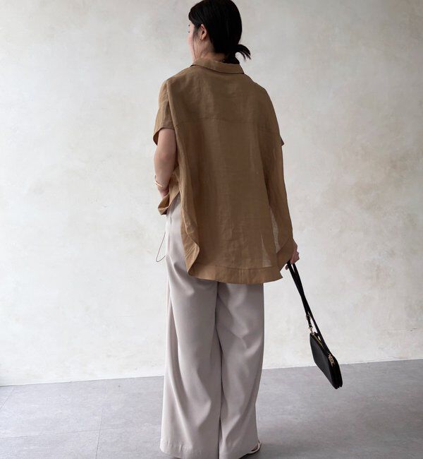  「リネンドロストフレンチシャツ」|シャツ・ブラウス|