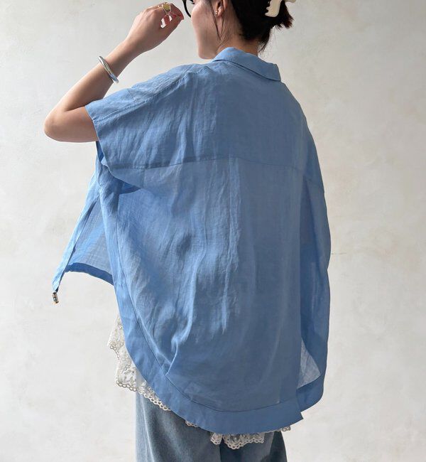  「リネンドロストフレンチシャツ」|シャツ・ブラウス|