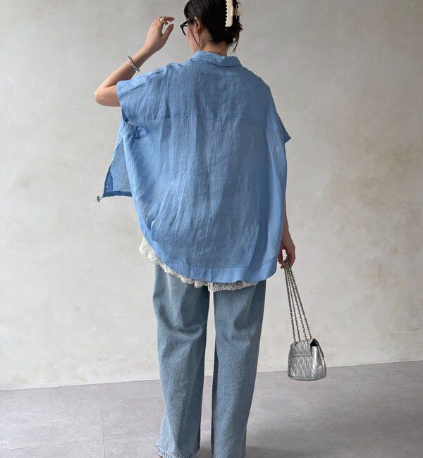  「リネンドロストフレンチシャツ」|シャツ・ブラウス|