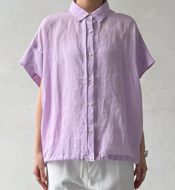  「リネンドロストフレンチシャツ」|シャツ・ブラウス|